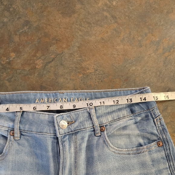 American Eagle Wide Leg Jeans Size Large - Picture 4 of 10